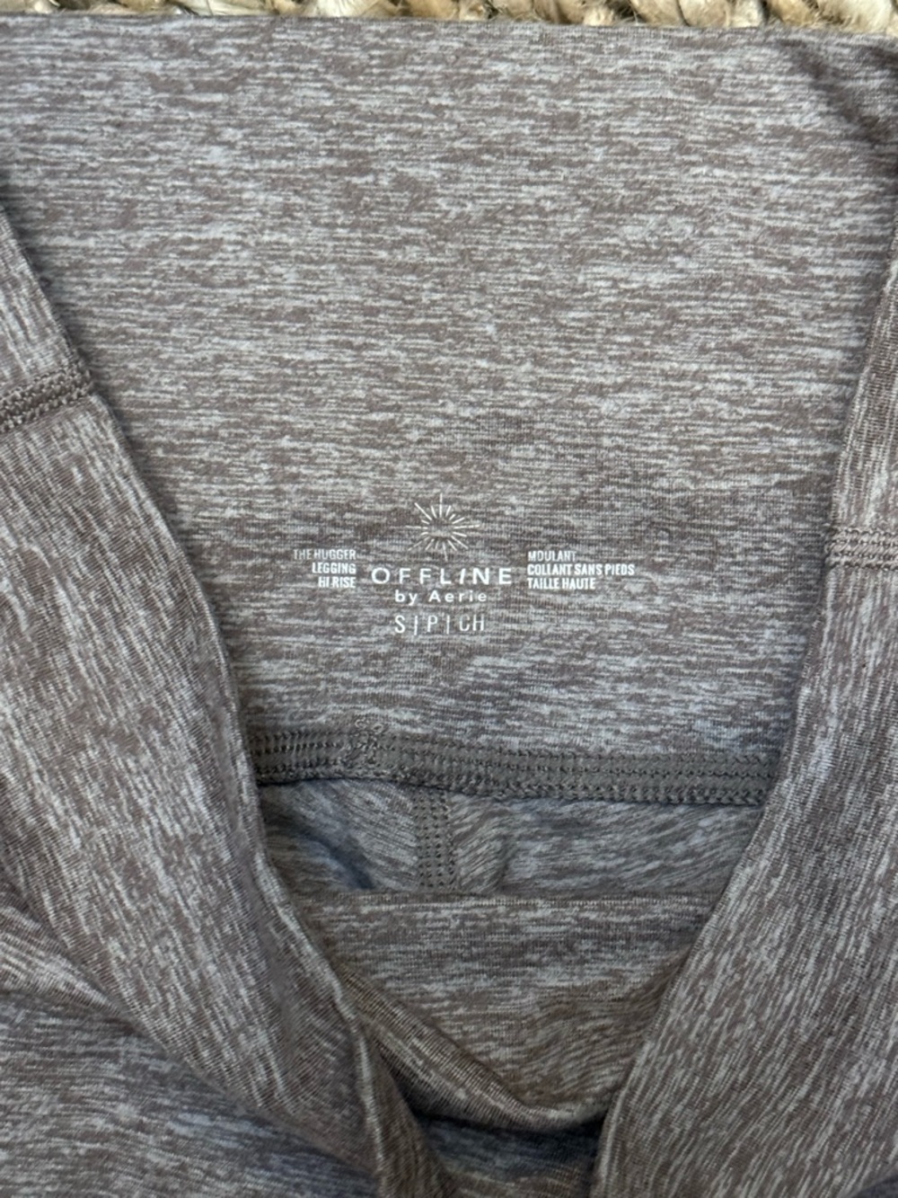 aerie Heathered Taupe Gray Leggings